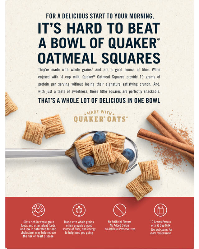 QUAKER® OATMEAL SQUARES CINNAMON - Image 2
