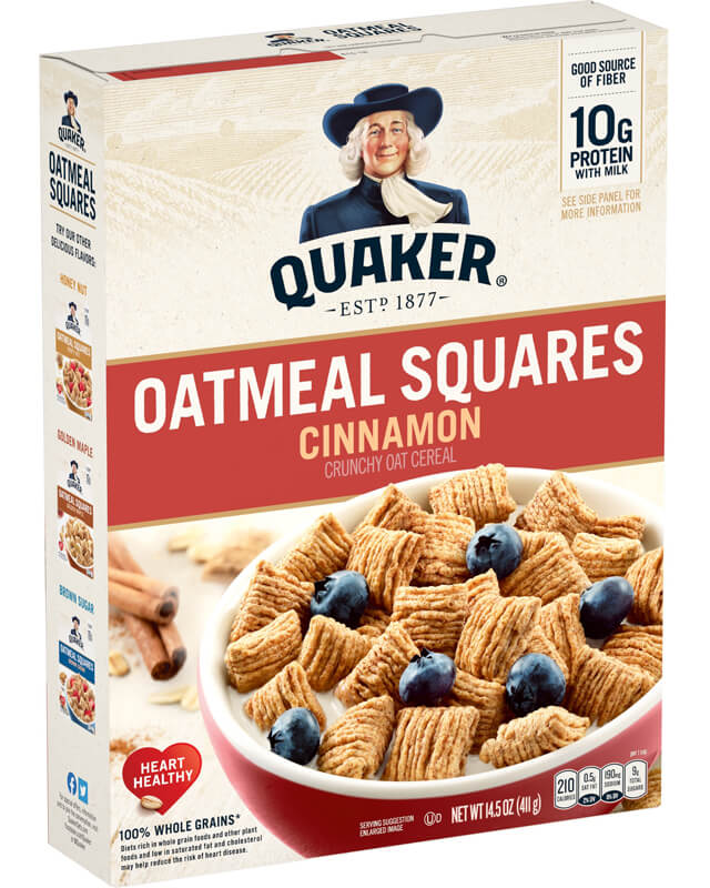 QUAKER® OATMEAL SQUARES CINNAMON